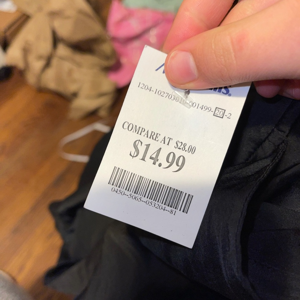 Black Silky Dress pants with pockets